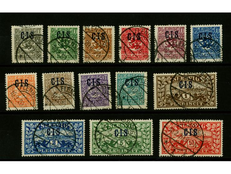 1920, CIS 2½ Pfg.-10 M. kpl. gestempelt, tadellos, sign. Vossen, Fotoattest Gruber BPP