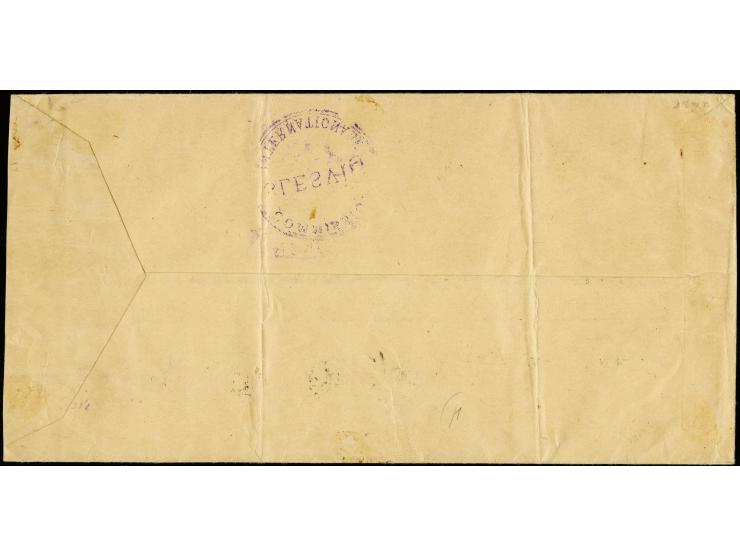 1920, CIS 2-5 M. sowie 5,25 und 40 Pfg. mit Stempel "FLENSBURG 24 3 20" auf überfrankiertem R-Auslandsbrief der International