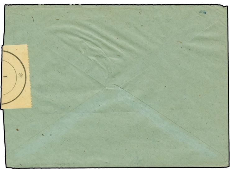 1945, Verschlußmarke Postamt Werdau 1 mit hektographiertem L1 "Zensur" und handschrifticher Paraphe als Zensurmaßnahme rechts
