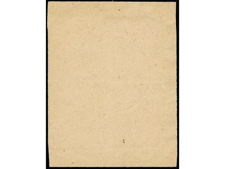 1945, Ziffern 30 Pfg. Wasserzeichen fallende Stufen, im breitandig ungezähnten, senkrechten Paar mit Zufrankatur mit Stempel 