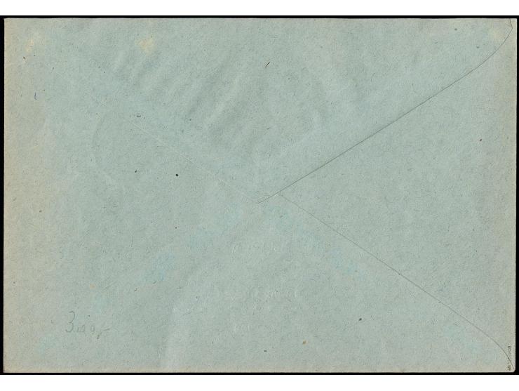 1945, AM POST deutscher Druck: 8 Pfg. im waagerechten Paar mit Unterrand als portogerechte Mehrfachfrankatur auf Ortsbrief au