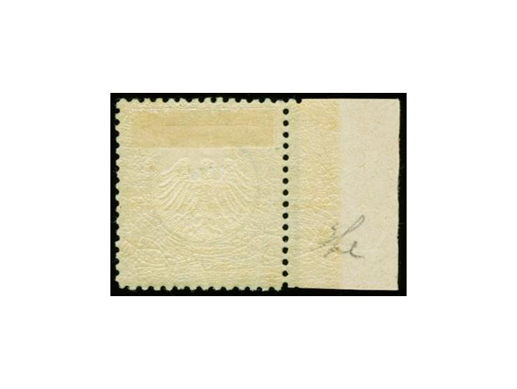 1872, Kleiner Brustschild 1/3 Gr. grün, linkes Randstück, ungebraucht, Kabinett, Fotoattest Krug BPP