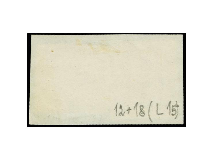 10 Gr. gelblichgrau und Großer Schild ½ Gr. orange im Kleinformat L15, mit Preußen-Ra3 "BRESLAU / OBERSCHL. BAHNF / 9 5 73" a