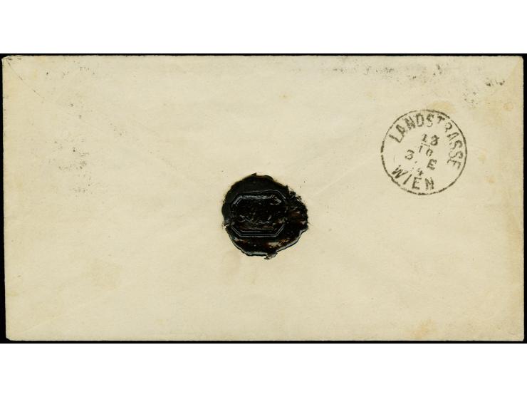 ¼ Gr. grauviolett im 4er-Block mit Braunschweig-DKr. "WOLFENBÜTTEL 12 OCT. 1874" auf Brief nach Wien, Pracht, Fotoattest Henn