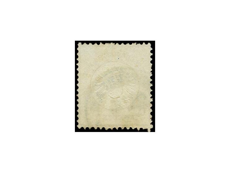 9 Kr. rotbraun mit EKr. "FRANKFURT A.M. 21/4 73", Pracht, Fotoattest Sommer BPP