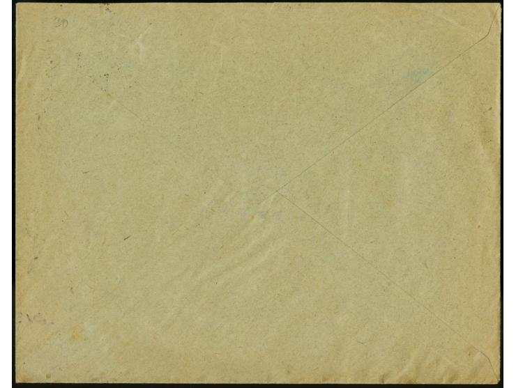 10 Pfg. orangerot, Einzelwert und zwei Viererblöcke je mit klarem Stempel "BERLIN-LICHTERFELDE 3 11.5.20" als portogerechte M