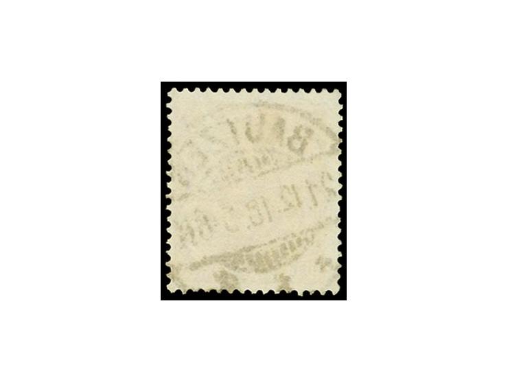 10 Pfg. dunkelrot (zinnoberrot quarzend), sehr sauber gestempelt, Kabinett, sicherlich eines der schönsten Exemplare dieser b