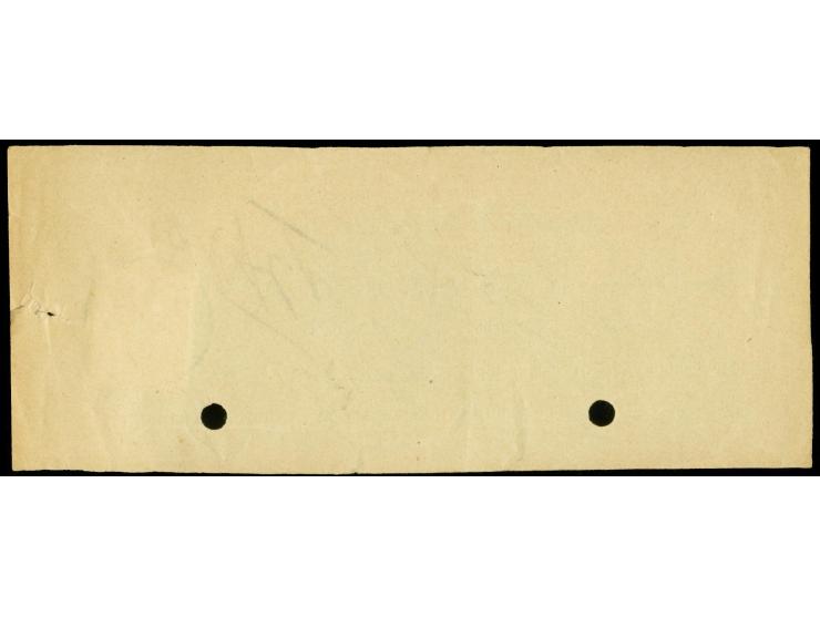 20 Pfg. dunkelviolettblau mit Stempel "BERLIN 3.4.20" für die Bescheinigungsgebühr auf kleinformatigem Formular über die Beza