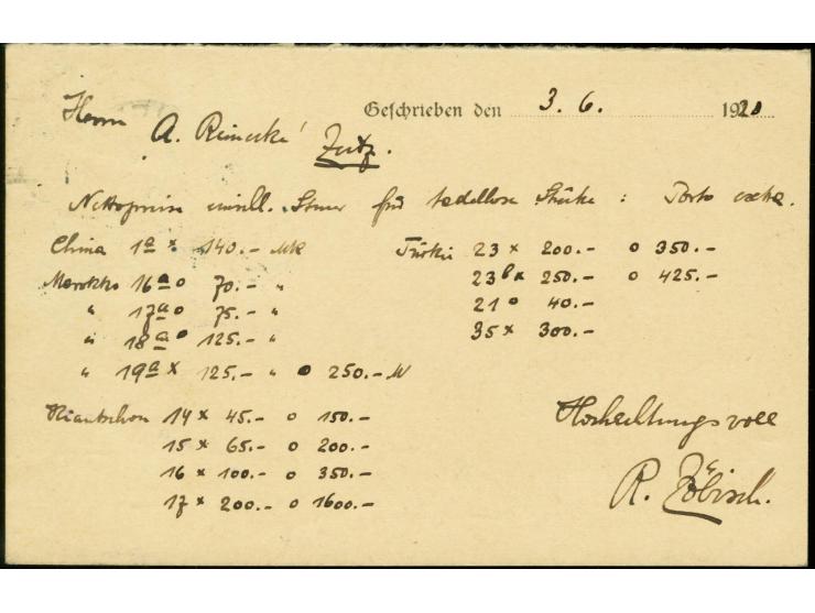 30 Pfg. dunkelrotorange/schwarz auf weiß, Oberrandstück im Plattendruck aus der linken oberen Bogenecke mit Stempel "PLAUEN 3