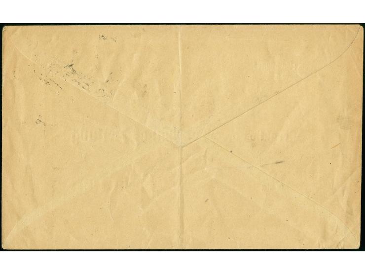1 M., senkrechtes Paar mit Bahnpost-Stempel "HALLE-CASSEL 13.1.22" als portogerechte Mehrfachfrankatur auf BAHNHOFSBRIEF-Vord