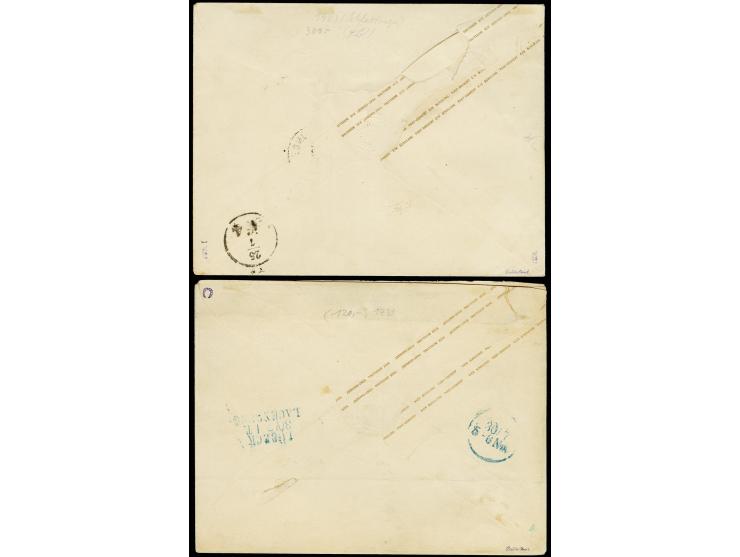 1863, Ganzsachenumschlag 1 Sch. rötlichorange im Großformat, entwertet durch Ringstempel "T" mit nebengesetztem EKr. "TRAVEMÜ