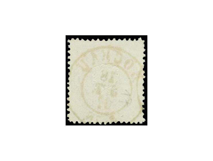 "BOCKAU 18 SPT. 67", zentrisch und klar auf Wappen 1 Ngr. rosa; sehr schöner Abschlag der erst am 15. Juli 1867 Postexpeditio