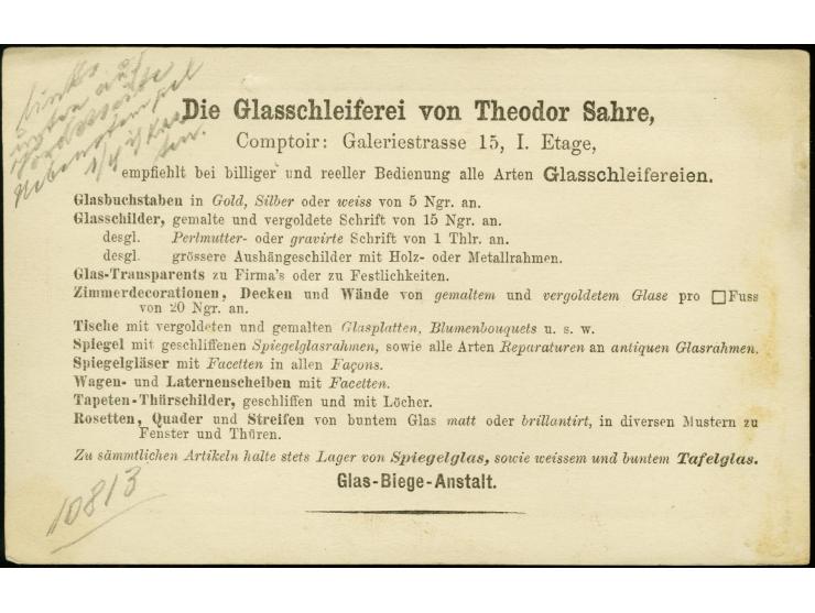 "DRESDEN N2 F. 9.5.71", sehr klar in violett auf Drucksachen-Vordruckkarte mit violettem Tax-Stempel "1/4" im Ortsverkehr, Pr