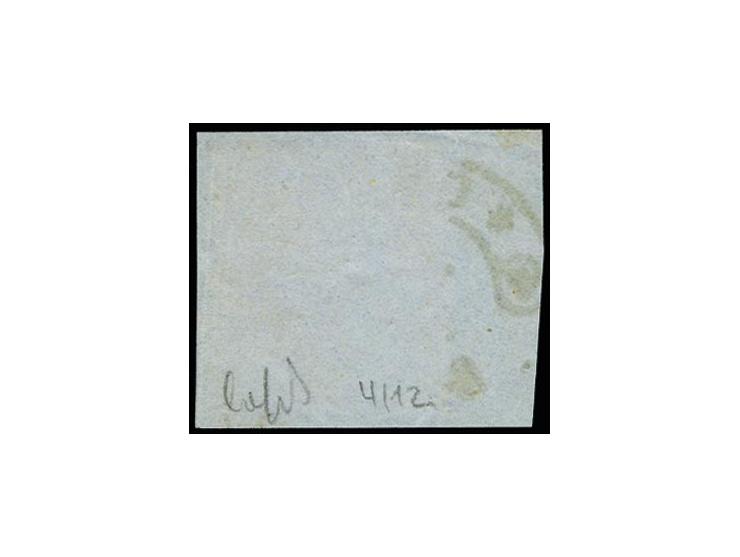 1 Gr. karmin mit Hufeisenstempel "COELN 4 10 70" (Spalink Nr. 4-12) sehr klar und annähernd vollständig auf Briefstück, Prach