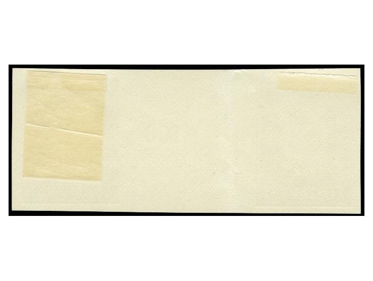 1936, Päts 50s. brown as proof as horizontal gutter pair, unused, scarce, fine, certificate Löbbering BPP