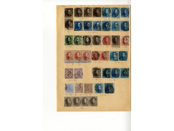 1849/1920 (ca.), ungebrauchte und gestempelte Partie auf alten Auswahlseiten, dabei u.a. Mi.-Nr. 129-42 (2) sowie schöner Kla