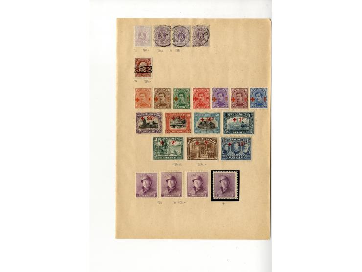1849/1920 (ca.), ungebrauchte und gestempelte Partie auf alten Auswahlseiten, dabei u.a. Mi.-Nr. 129-42 (2) sowie schöner Kla