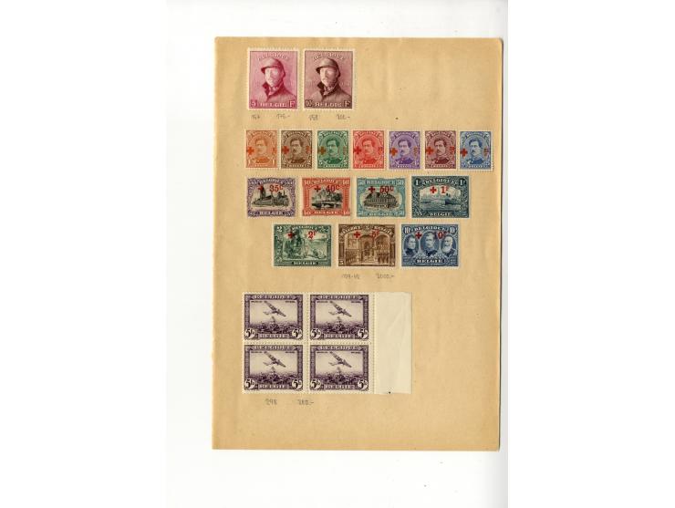 1849/1920 (ca.), ungebrauchte und gestempelte Partie auf alten Auswahlseiten, dabei u.a. Mi.-Nr. 129-42 (2) sowie schöner Kla