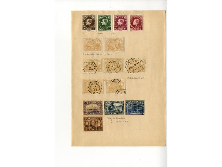 1849/1920 (ca.), ungebrauchte und gestempelte Partie auf alten Auswahlseiten, dabei u.a. Mi.-Nr. 129-42 (2) sowie schöner Kla