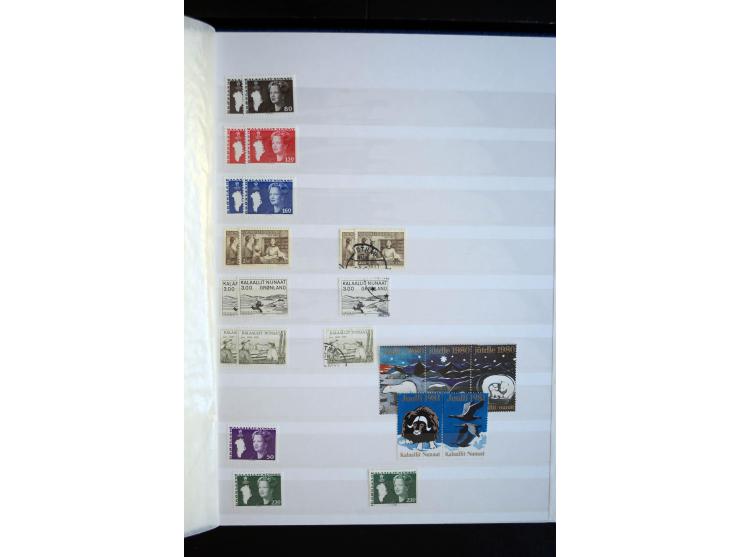 1905/94, postfrische, ungebrauchte und gestempelte Sammlung mit 20 Eisbärmarken, dabei Mi.-Nr. 1-3, Dänische Post mit Mi.-Nr.