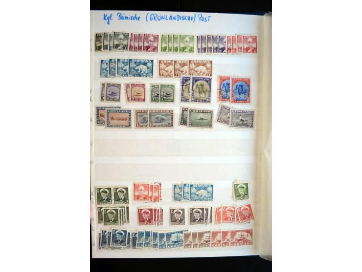 1905/94, postfrische, ungebrauchte und gestempelte Sammlung mit 20 Eisbärmarken, dabei Mi.-Nr. 1-3, Dänische Post mit Mi.-Nr.