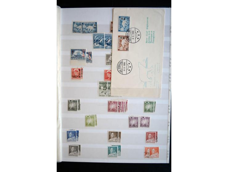 1905/94, postfrische, ungebrauchte und gestempelte Sammlung mit 20 Eisbärmarken, dabei Mi.-Nr. 1-3, Dänische Post mit Mi.-Nr.