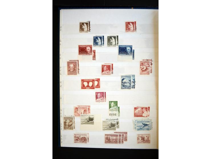 1905/94, postfrische, ungebrauchte und gestempelte Sammlung mit 20 Eisbärmarken, dabei Mi.-Nr. 1-3, Dänische Post mit Mi.-Nr.