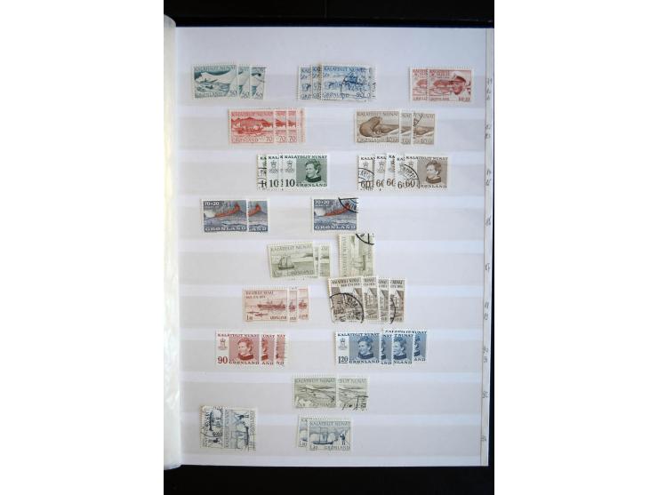 1905/94, postfrische, ungebrauchte und gestempelte Sammlung mit 20 Eisbärmarken, dabei Mi.-Nr. 1-3, Dänische Post mit Mi.-Nr.