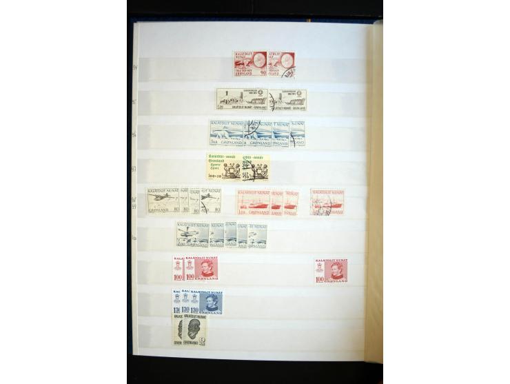 1905/94, postfrische, ungebrauchte und gestempelte Sammlung mit 20 Eisbärmarken, dabei Mi.-Nr. 1-3, Dänische Post mit Mi.-Nr.