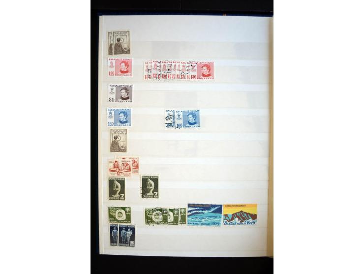 1905/94, postfrische, ungebrauchte und gestempelte Sammlung mit 20 Eisbärmarken, dabei Mi.-Nr. 1-3, Dänische Post mit Mi.-Nr.