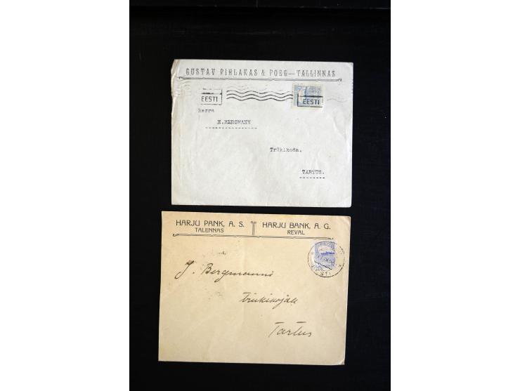 1918/23, hochinteressante Partie von über 100 Briefen aus der Korrespondenz der Druckerei Bergmann in Tartu dabei über 50 R-B