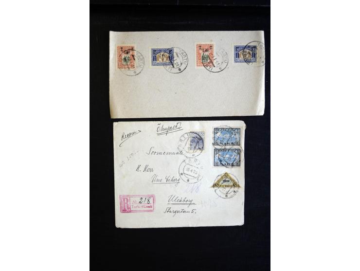 1918/23, hochinteressante Partie von über 100 Briefen aus der Korrespondenz der Druckerei Bergmann in Tartu dabei über 50 R-B