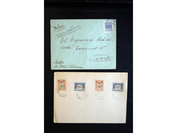 1918/23, hochinteressante Partie von über 100 Briefen aus der Korrespondenz der Druckerei Bergmann in Tartu dabei über 50 R-B