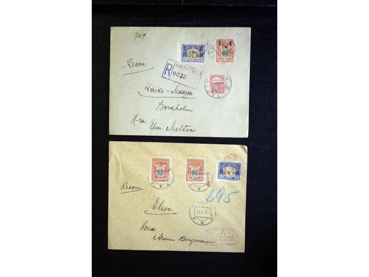 1918/23, hochinteressante Partie von über 100 Briefen aus der Korrespondenz der Druckerei Bergmann in Tartu dabei über 50 R-B