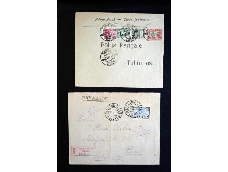 1918/23, hochinteressante Partie von über 100 Briefen aus der Korrespondenz der Druckerei Bergmann in Tartu dabei über 50 R-B