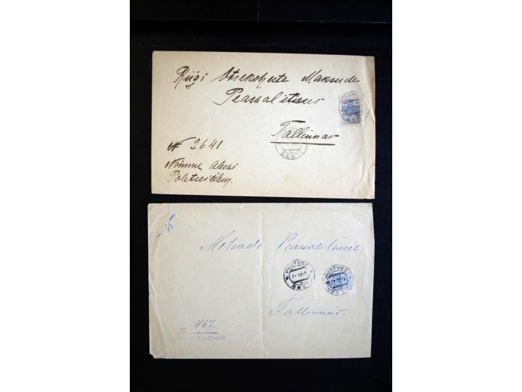 1918/23, hochinteressante Partie von über 100 Briefen aus der Korrespondenz der Druckerei Bergmann in Tartu dabei über 50 R-B