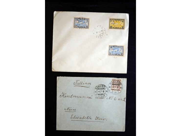 1918/23, hochinteressante Partie von über 100 Briefen aus der Korrespondenz der Druckerei Bergmann in Tartu dabei über 50 R-B