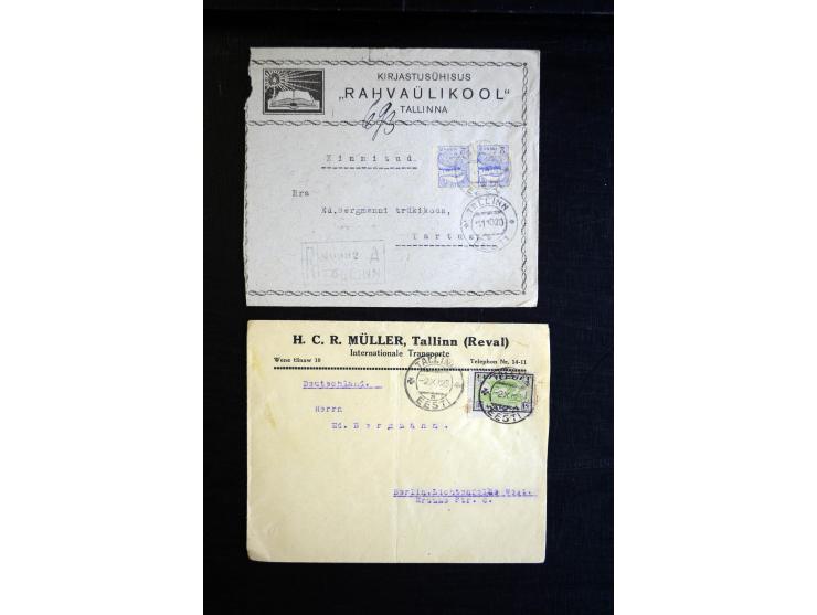 1918/23, hochinteressante Partie von über 100 Briefen aus der Korrespondenz der Druckerei Bergmann in Tartu dabei über 50 R-B