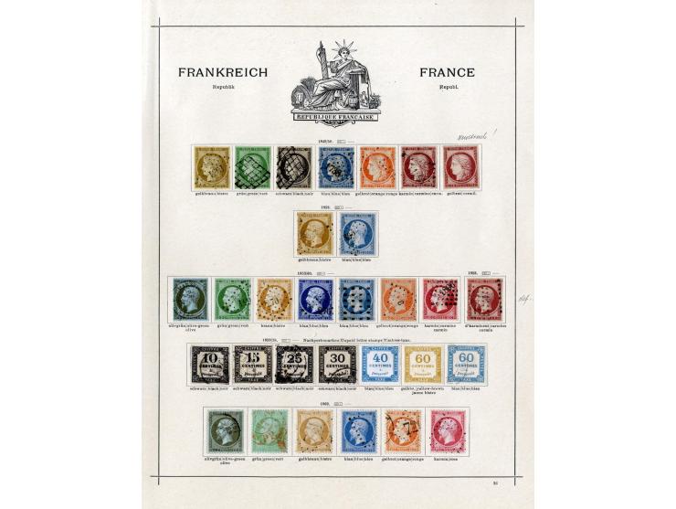 1849/1917 (ca.), ungebrauchte und gestempelte alte Sammlung mit u.a. Mi.-Nr. 135 ungebraucht, schönem Teil Auslandspostämter 