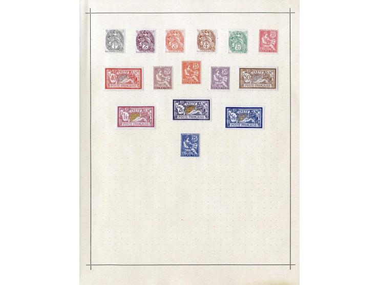 1849/1917 (ca.), ungebrauchte und gestempelte alte Sammlung mit u.a. Mi.-Nr. 135 ungebraucht, schönem Teil Auslandspostämter 