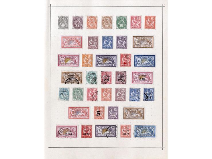 1849/1917 (ca.), ungebrauchte und gestempelte alte Sammlung mit u.a. Mi.-Nr. 135 ungebraucht, schönem Teil Auslandspostämter 