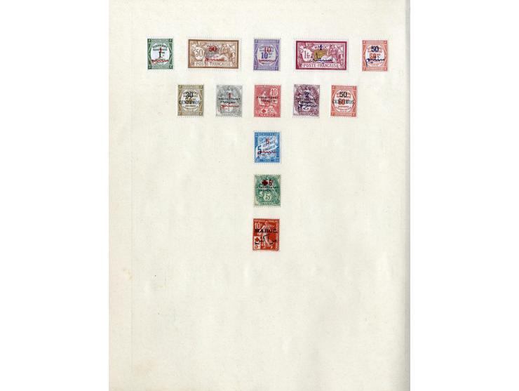 1849/1917 (ca.), ungebrauchte und gestempelte alte Sammlung mit u.a. Mi.-Nr. 135 ungebraucht, schönem Teil Auslandspostämter 