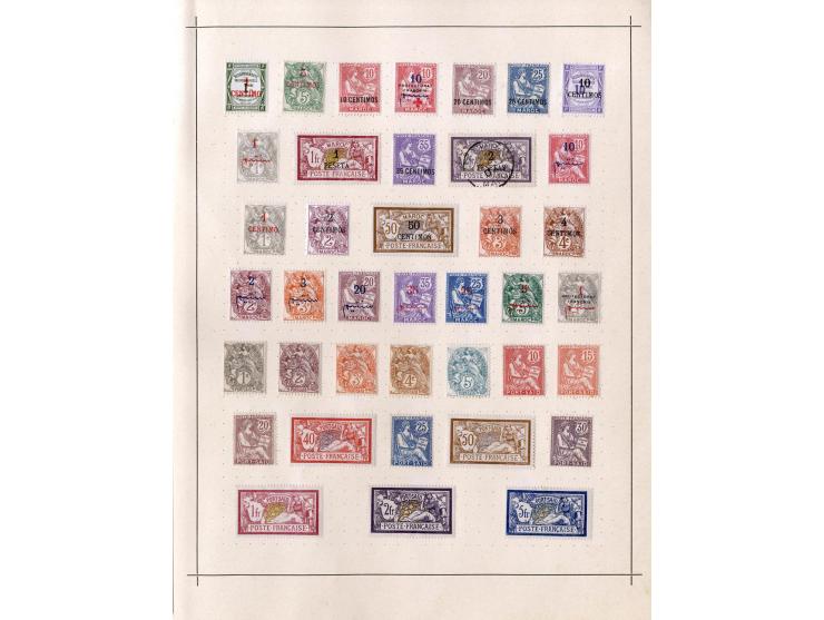 1849/1917 (ca.), ungebrauchte und gestempelte alte Sammlung mit u.a. Mi.-Nr. 135 ungebraucht, schönem Teil Auslandspostämter 
