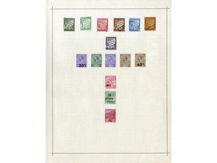 1849/1917 (ca.), ungebrauchte und gestempelte alte Sammlung mit u.a. Mi.-Nr. 135 ungebraucht, schönem Teil Auslandspostämter 