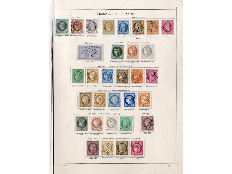 1849/1917 (ca.), ungebrauchte und gestempelte alte Sammlung mit u.a. Mi.-Nr. 135 ungebraucht, schönem Teil Auslandspostämter 