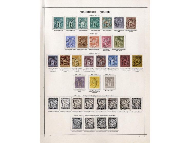 1849/1917 (ca.), ungebrauchte und gestempelte alte Sammlung mit u.a. Mi.-Nr. 135 ungebraucht, schönem Teil Auslandspostämter 