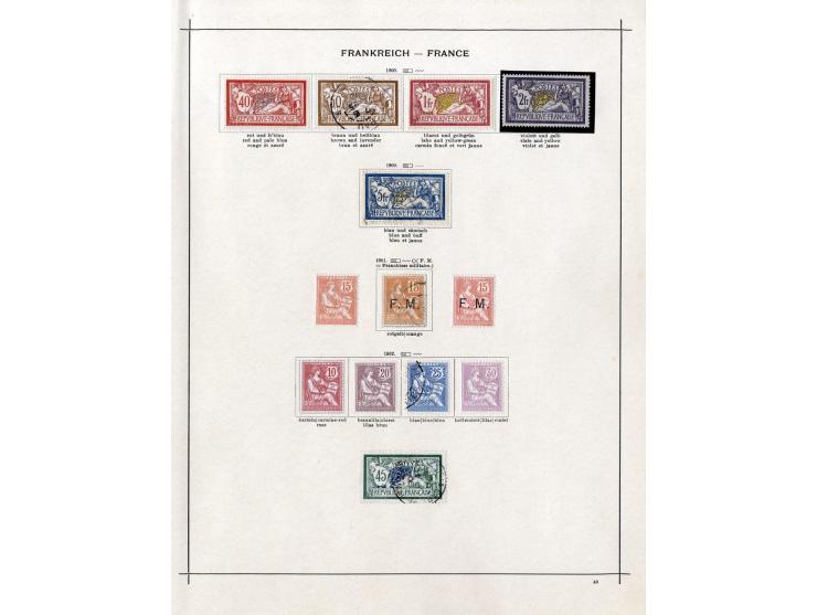 1849/1917 (ca.), ungebrauchte und gestempelte alte Sammlung mit u.a. Mi.-Nr. 135 ungebraucht, schönem Teil Auslandspostämter 