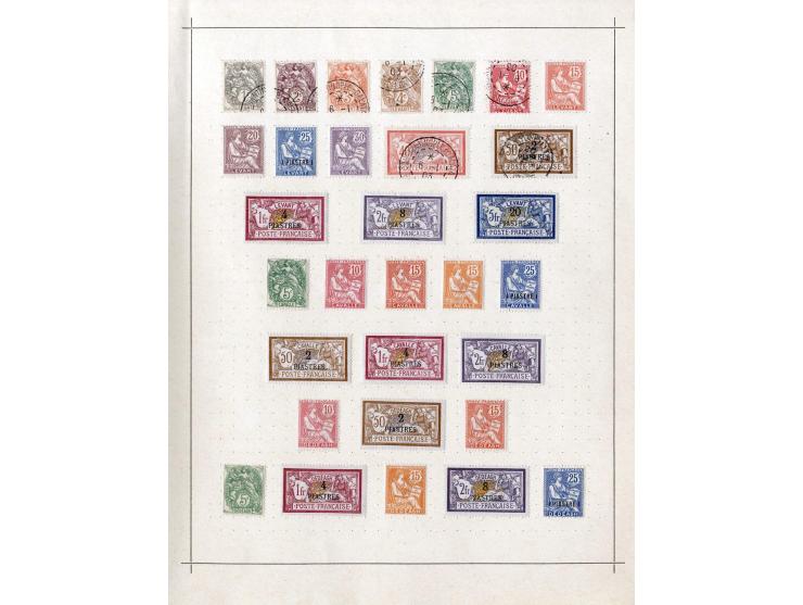 1849/1917 (ca.), ungebrauchte und gestempelte alte Sammlung mit u.a. Mi.-Nr. 135 ungebraucht, schönem Teil Auslandspostämter 