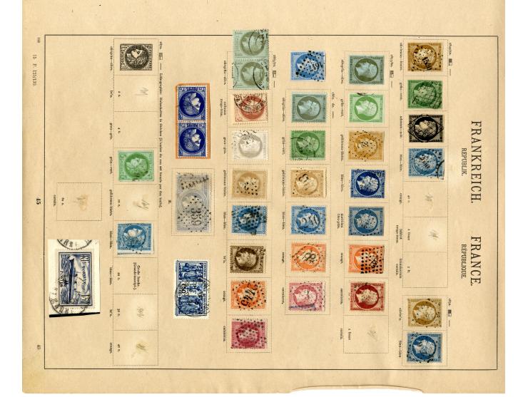 1849/1925, sehr schöne ungebrauchte und gestempelt Sammlung mit vielen besseren Werten, dabei Mi.-Nr. 1,2,8,14 und 32 gestemp