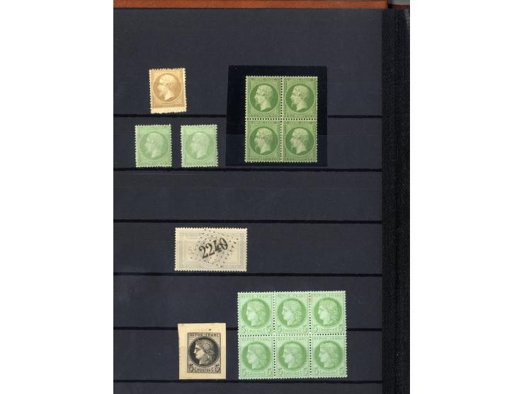 1849/1976, kleine Partie im 'Tresor-Steckbuch', dabei Einheiten, bessere Stempel, etc.; u.a. Yvert Nr. 1866a
